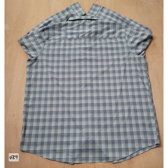 Swiss Tech SM29Y082B Long Sleeve Button Up Men's Size 3XL Green Plaid Shirt - Picture 4 of 11